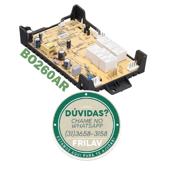 Placa Eletrônica de Potência Forno Brastemp BO260AR 220V Original - W10806305