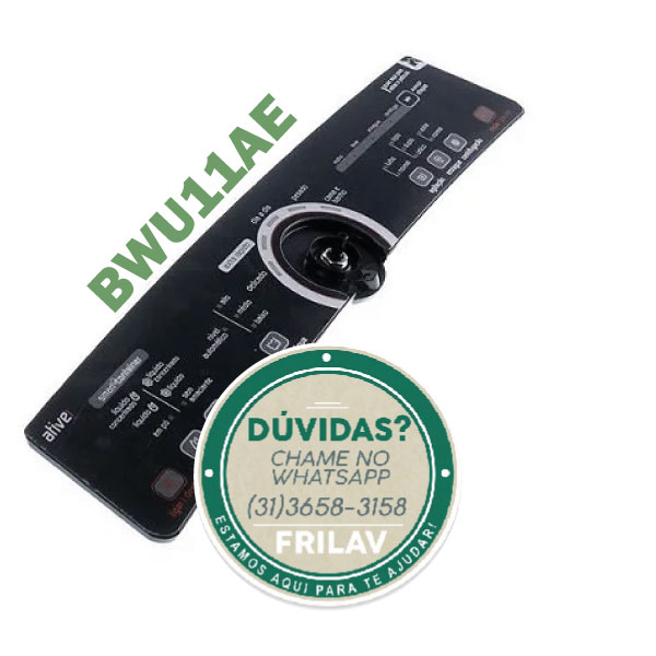 Painel Decorativo Console com Placa Interface Brastemp BWU11AE Original - W10463580