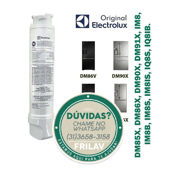 Refil Filtro de Água Refrigerador Electrolux French Door Original - 807946706