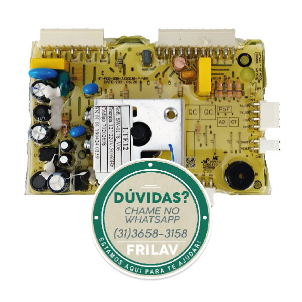 Placa Eletrônica de Potência Lavadora Electrolux LTE12 Versão III Original - 70202698
