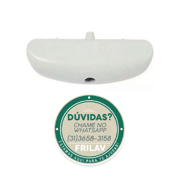 Puxador para Freezer Metalife / Metalfrio Branco S.Line (Moderno) – PR002MF