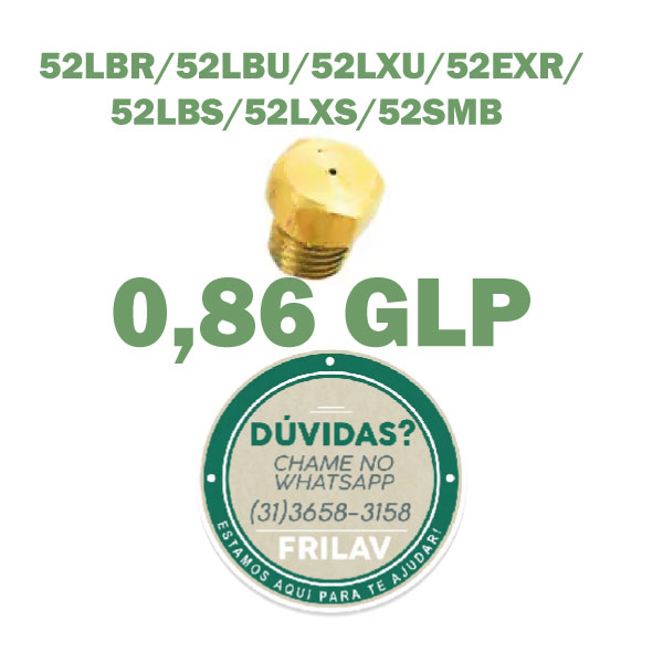 Injetor de Gás GLP 0,86mm Original Electrolux – A99524603