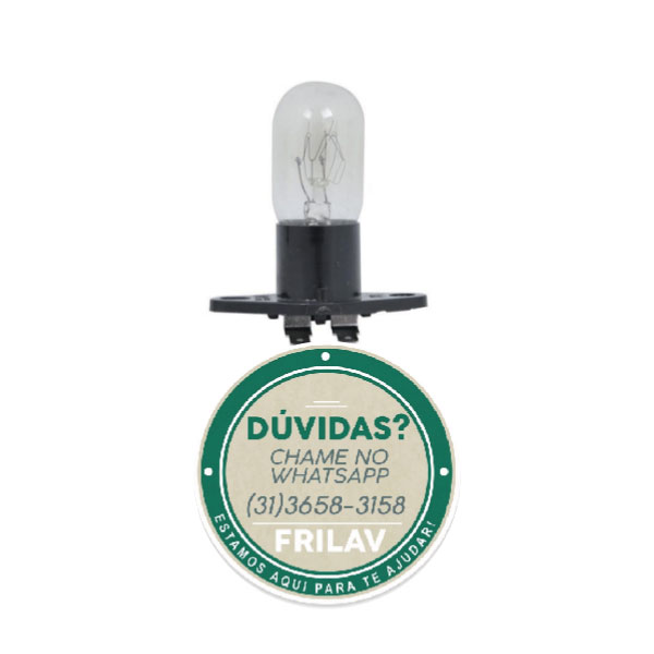 Lâmpada para Micro-ondas 20W 230V com Suporte Electrolux MEV41 Original - 64500390