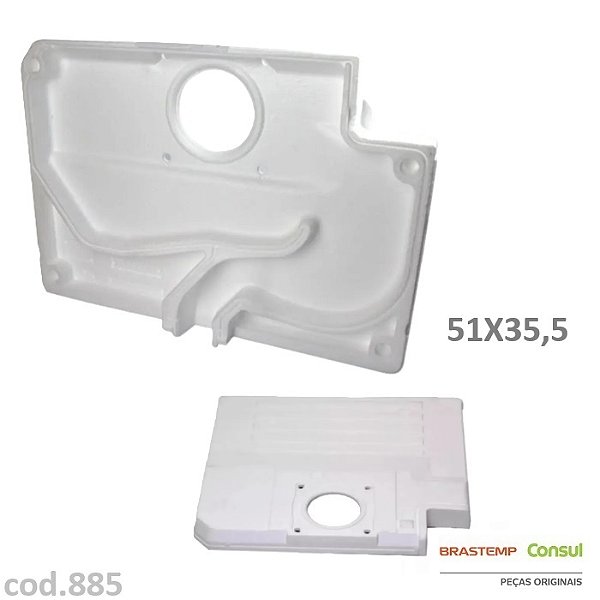 Capa Traseira do Evaporador Original Brastemp e Consul – W10539793