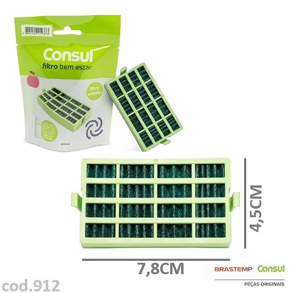 Filtro de Ar Antiodor Original Consul – W10515645