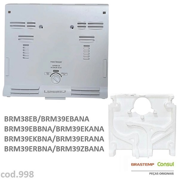 Conjunto de Capa do Evaporador (Frontal + Traseira) Original Brastemp e Consul – W11498695