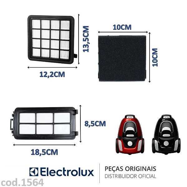 Kit de Filtros Aero Performer / Cyclonic / Easybox Original Electrolux – A18833901