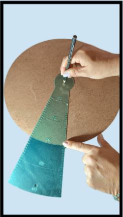 Kit Gabarito Marcação Central: Gabarito Marcação Grande + Gabarito Marcação Pequena