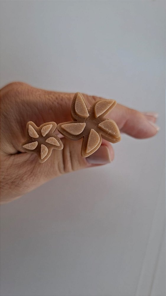 Carimbos Florais 3 D: Design de flor - Modelo F010