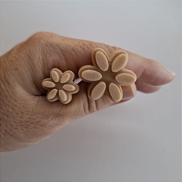 Carimbos Florais 3D: Design de flor - Modelo F012