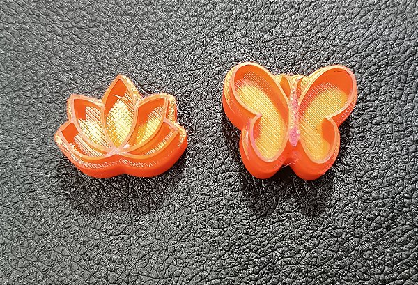 Carimbos Diversos: Design de borboleta e flor do lótus - Modelo D019