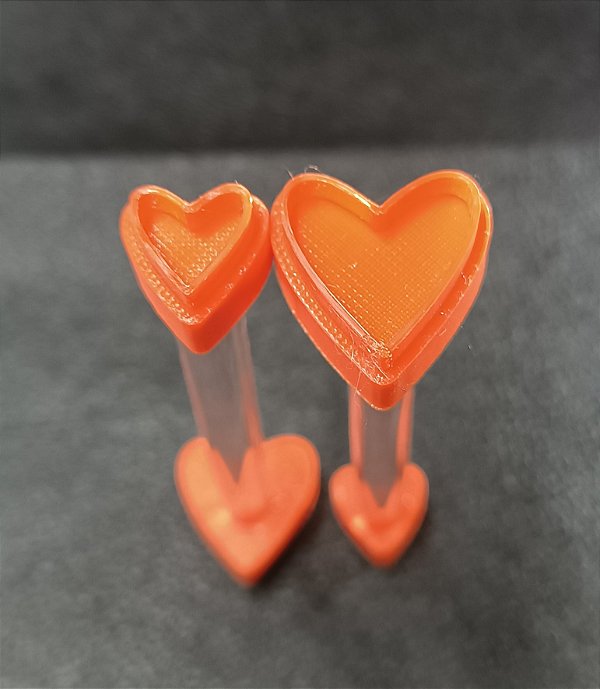 Carimbos Diversos: Design de Coração vazado - Modelo D026