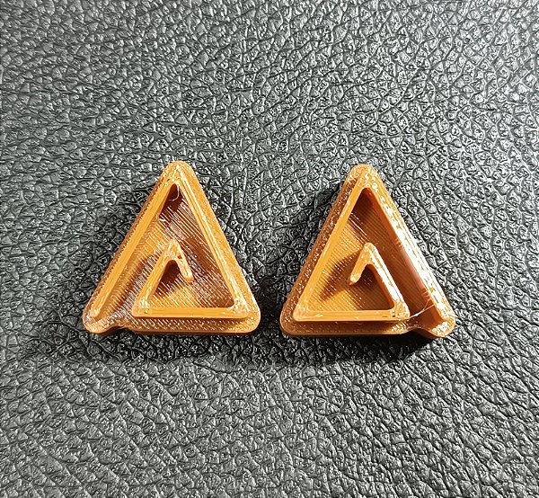 Carimbos Espirais: Design de Triângulo Espiral Grande- Modelo E027