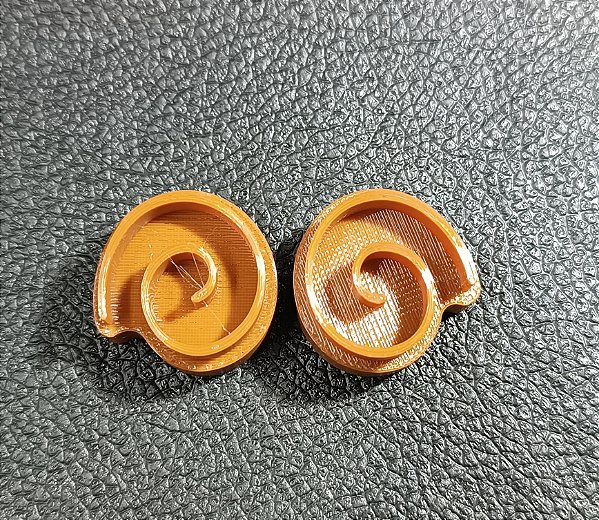 Carimbos Espirais: Design de Círculo espiral Grande - Modelo E031