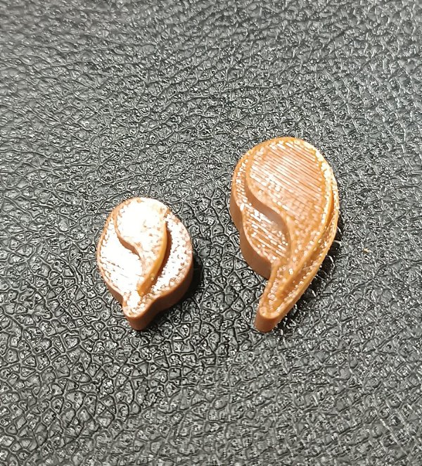 Carimbos de Gotas Curva: Design de Gota curva para a direita - Modelo G035