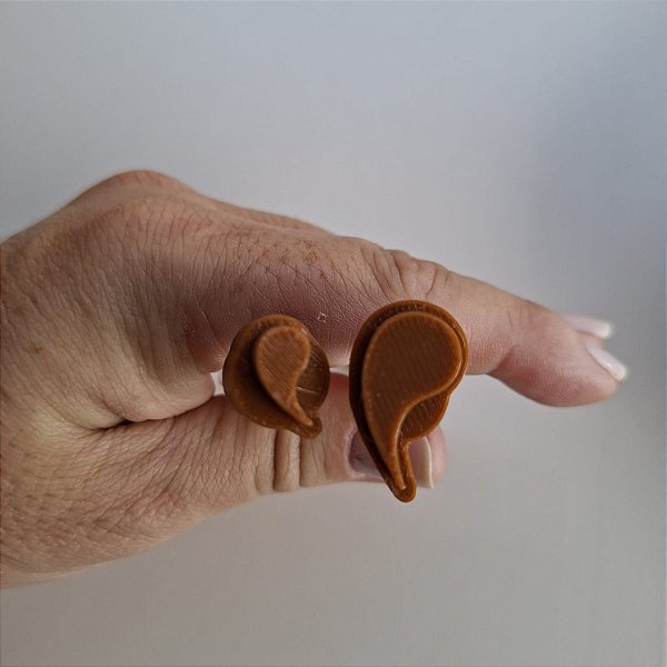 Carimbos 3D de Gotas Curva: Design de Gota curva para a esquerda - Modelo G034