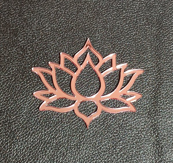 Aplique Espelho acrílico - Flor de Lótus