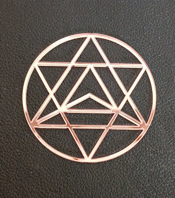 Aplique Espelho acrílico - Geometria sagrada