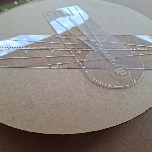 Kit Régua de marcação para mandalas - P e G