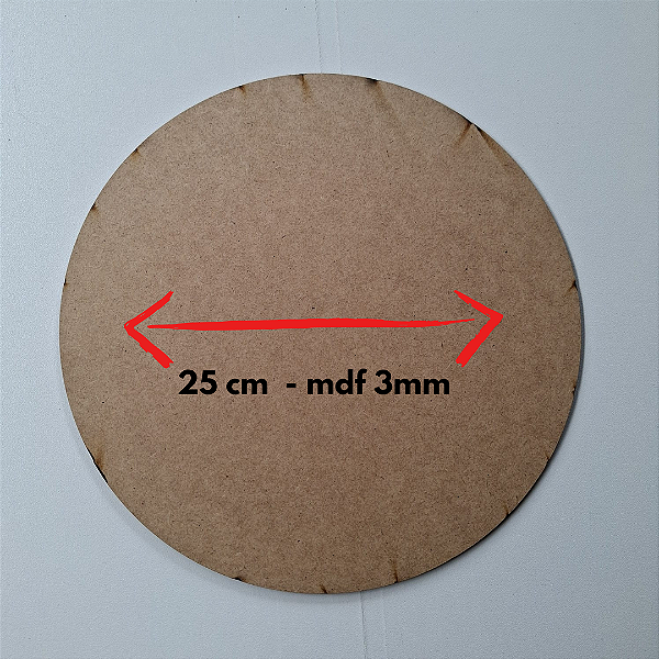 Placa base para mandalas Mdf 3mm - Corte a Laser