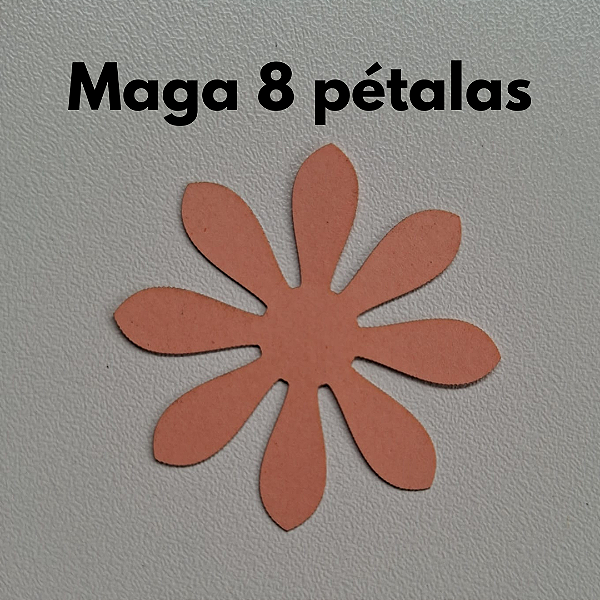 Flores de papel - Cortes Modelo Maga 8 pétalas