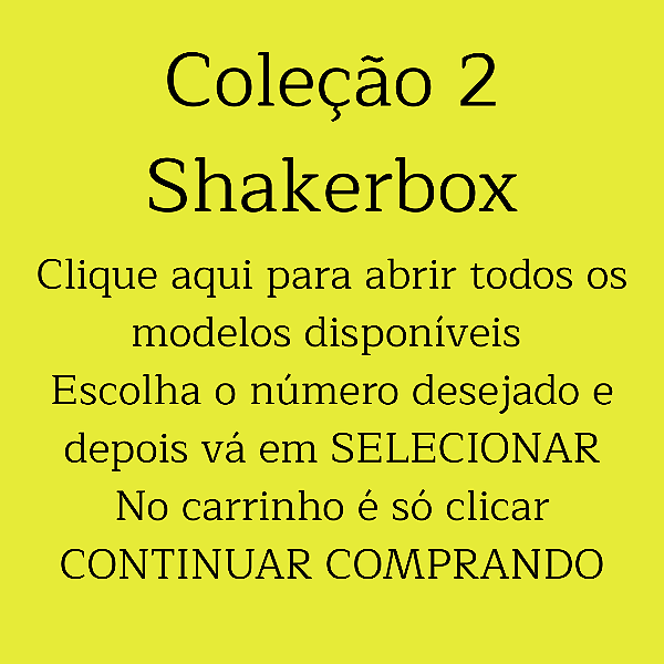 ShakerBox - Coleção 2 - mdf com ilustração personalizada