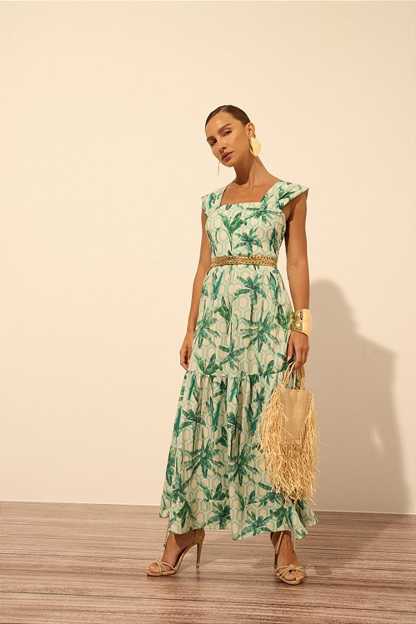 VESTIDO BABADOS SUPER MIDI