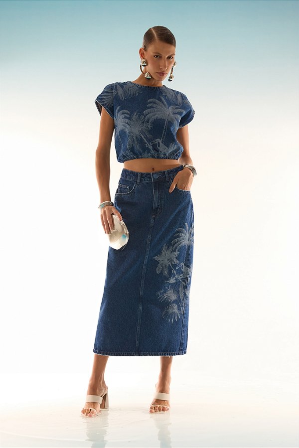 CONJUNTO JEANS ESTAMPADO