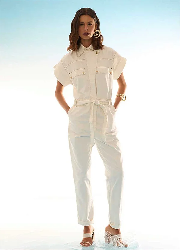 MACACÃO UTILITÁRIO JEANS