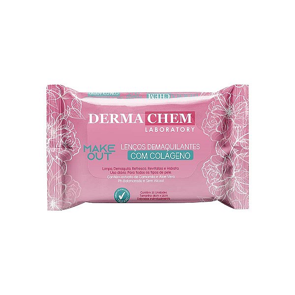 Lenço demaquilante colageno