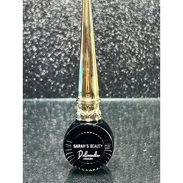 Delineador Líquido Preto Sarah’s Beauty 11ml – Alta Pigmentação e Precisão