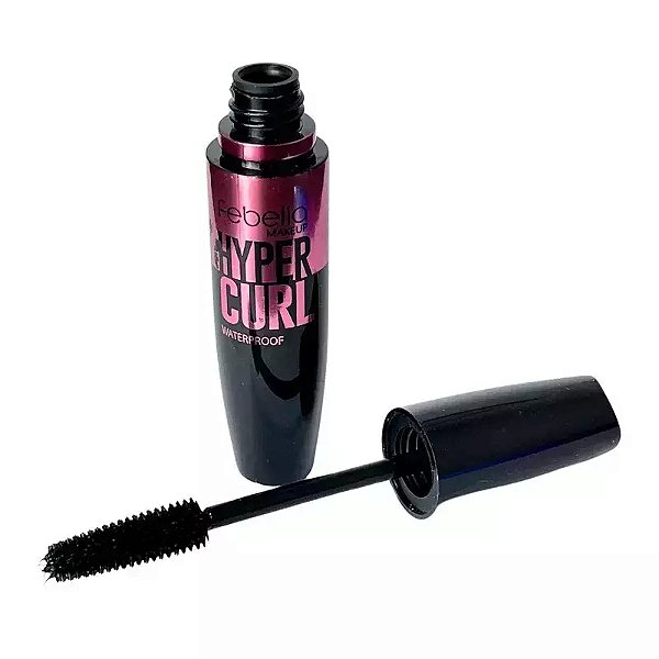Máscara de Cílios Febella Hyper Curl 10ml | Preta, À Prova d’Água, Volume e Curvatura