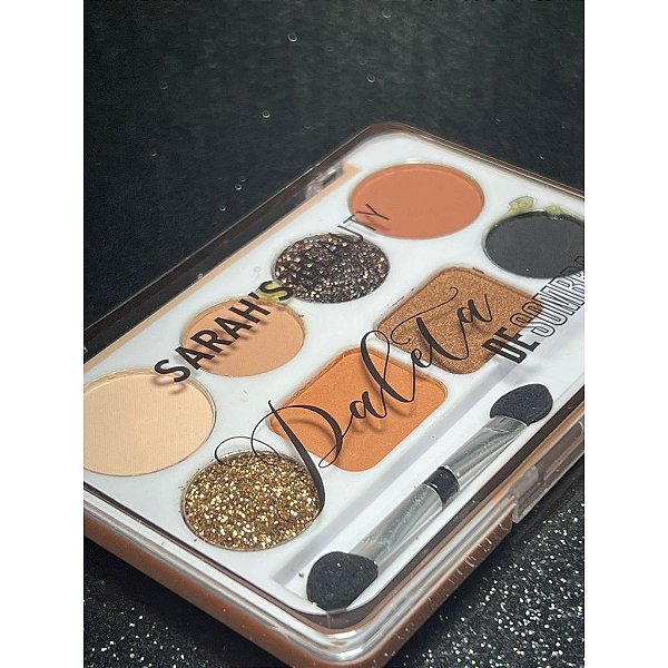 Paleta Sombras Sarah’s Beauty Cor A – Glitter e Opacas 10,4g