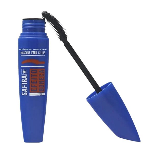 Rímel Safira 7ml – Efeito Boneca | Olhar Marcante e Curvado