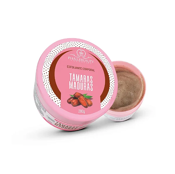 Esfoliante Corporal Phallebeauty Tâmaras Maduras 280g – Pele Macia e Nutrida ✨