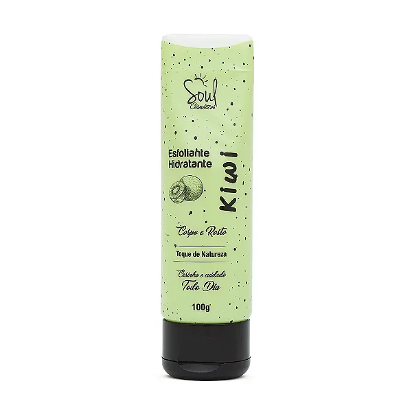 Esfoliante Hidratante Soul Cosméticos Kiwi 100g – Pele Macia, Renovada e Perfumada