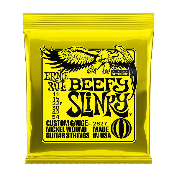 Encordoamento Guitarra Ernie Ball Beefy Slinky .011 Níquel