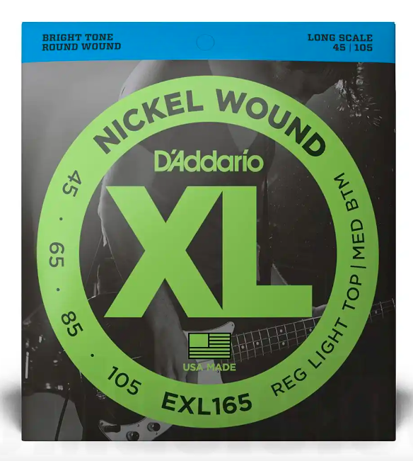 Encordoamento DADDARIO P/ Baixo 4 Cordas 45 105 EXL165