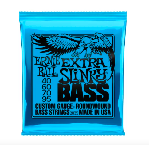Encordoamento P/ Baixo 4 Cordas Ernie Ball Extra Slinky 040
