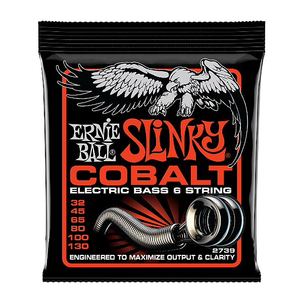 Encordoamento Baixo 6 Cordas Ernie Ball Slinky Cobalt .032