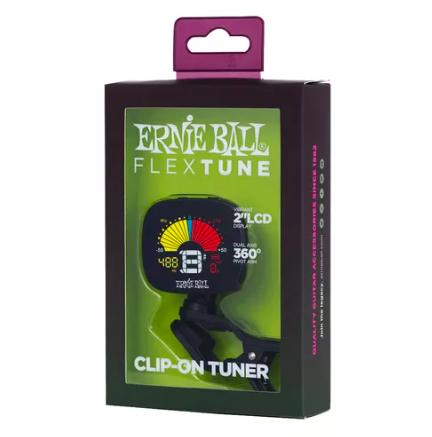 Afinador Clip On Para Guitarra E Baixo Ernie Ball Flextune