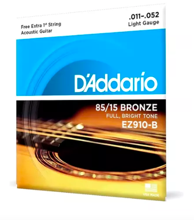 Encordoamento Daddario violao 011 052 EZ910b