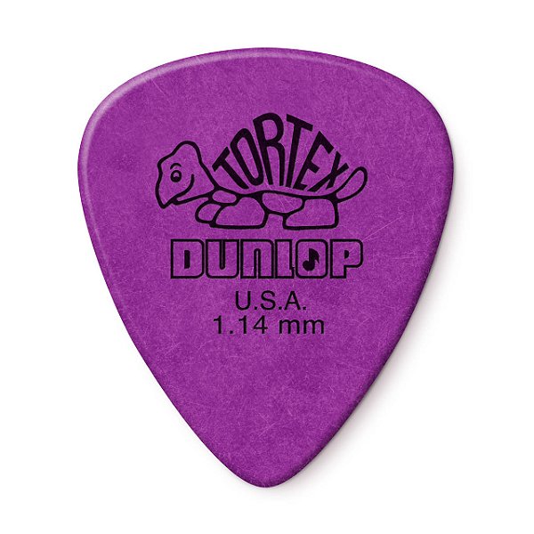Palheta Para Guitarra Dunlop Tortex Standard 1.14mm Roxo