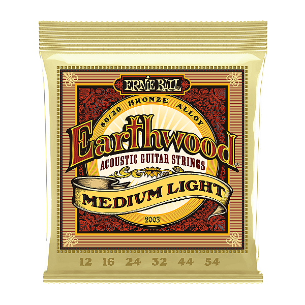 Encordoamento Violão Ernie Ball Earthwood Medium Light .012