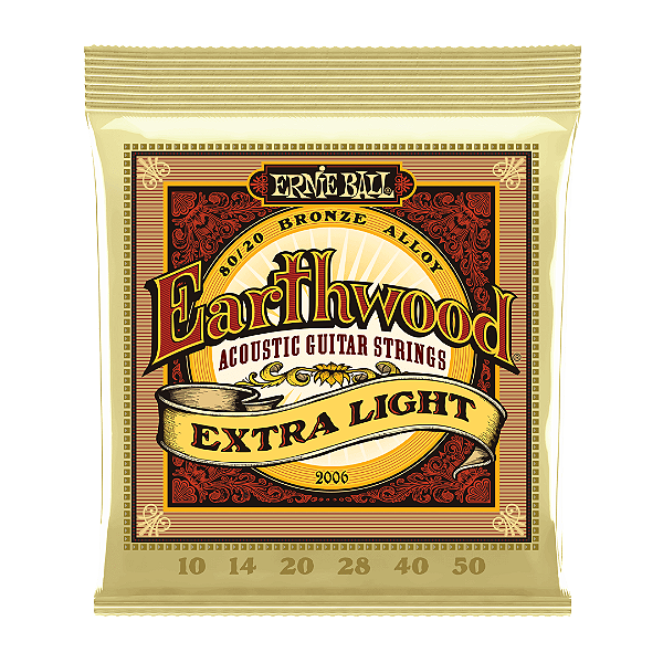 Encordoamento Violão Aço Ernie Ball Earthwood Extra Light 10