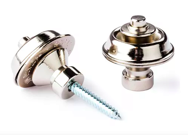 Kit De Roldana Strap Lock Tradicional Dunlop Níquel