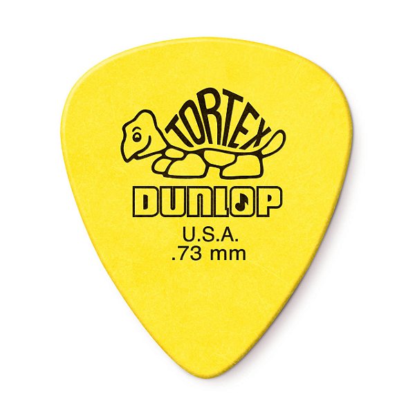 Palheta Para Guitarra Dunlop Tortex Standard .73 Amarela