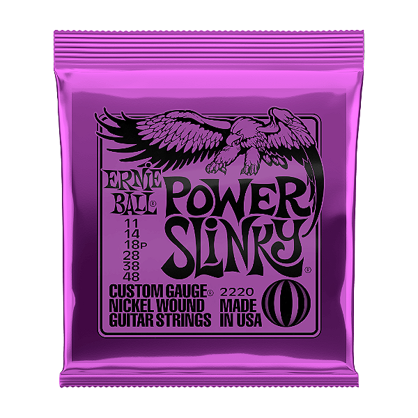Encordoamento Para Guitarra Ernie Ball Power Slinky .011