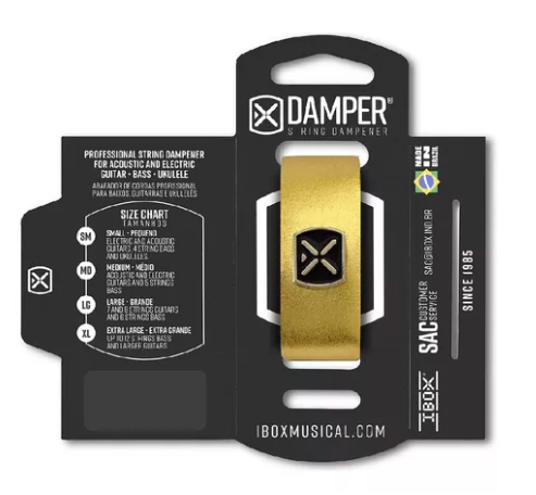 Abafador de Corda Damper Ibox COURO DOURADO METÁLICO LG