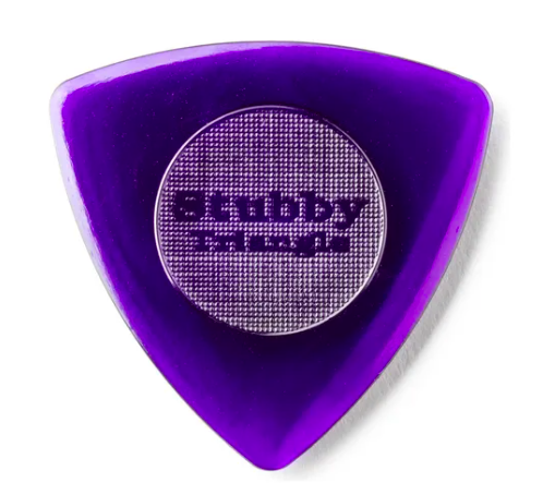 Palheta Para Baixo Dunlop Tri Stubby 3.00mm Roxa